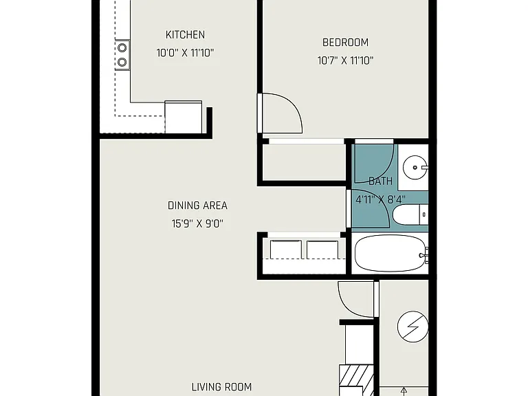 Downstairs floorplan