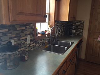 Kitchen with ceramic tile