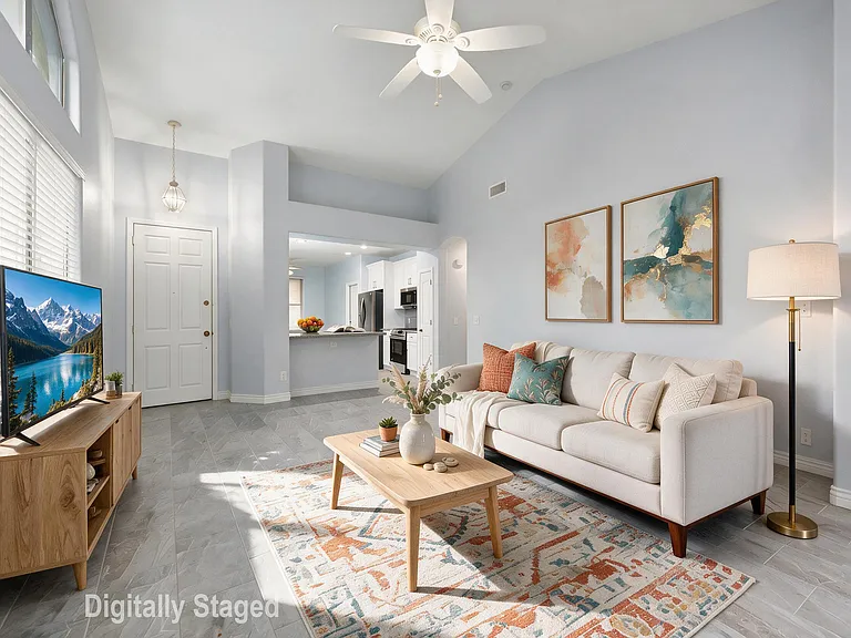 Staged livingroom