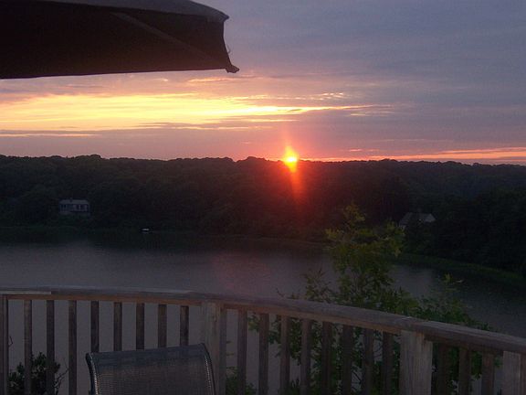 gorgeous sunset views from the deck!