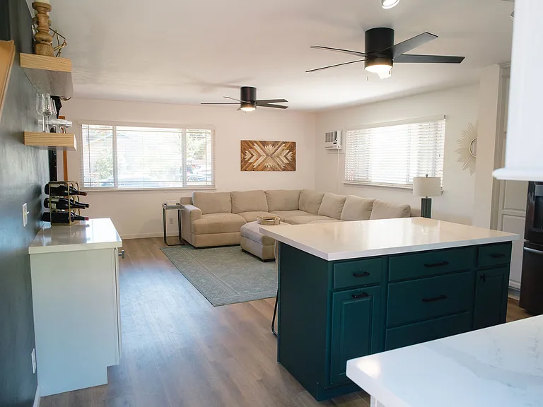 Living room & kitchen