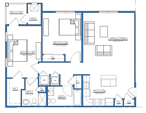 Floor plan M2D