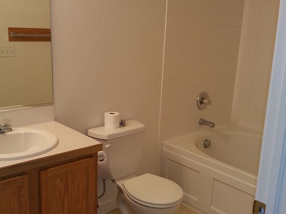 Large tub in bathroom