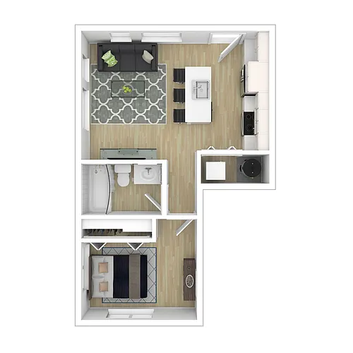 Floor plan 1X1
