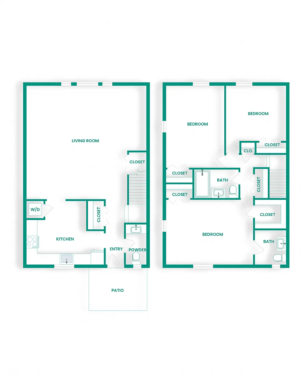 Floor plan CTH1-Townhome