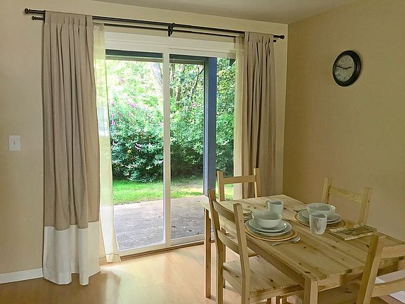 curtains and sheers included