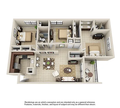 Floor plan PH1 Reno - C
