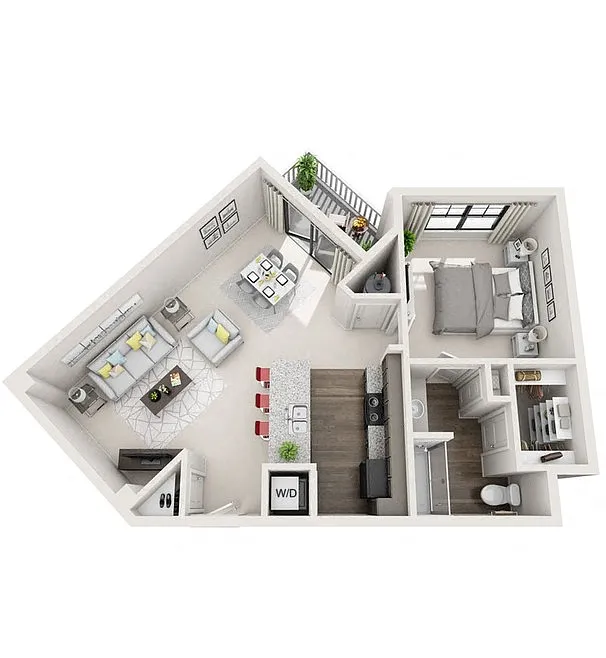 Floor plan A3 (Balcony/Sunroom)