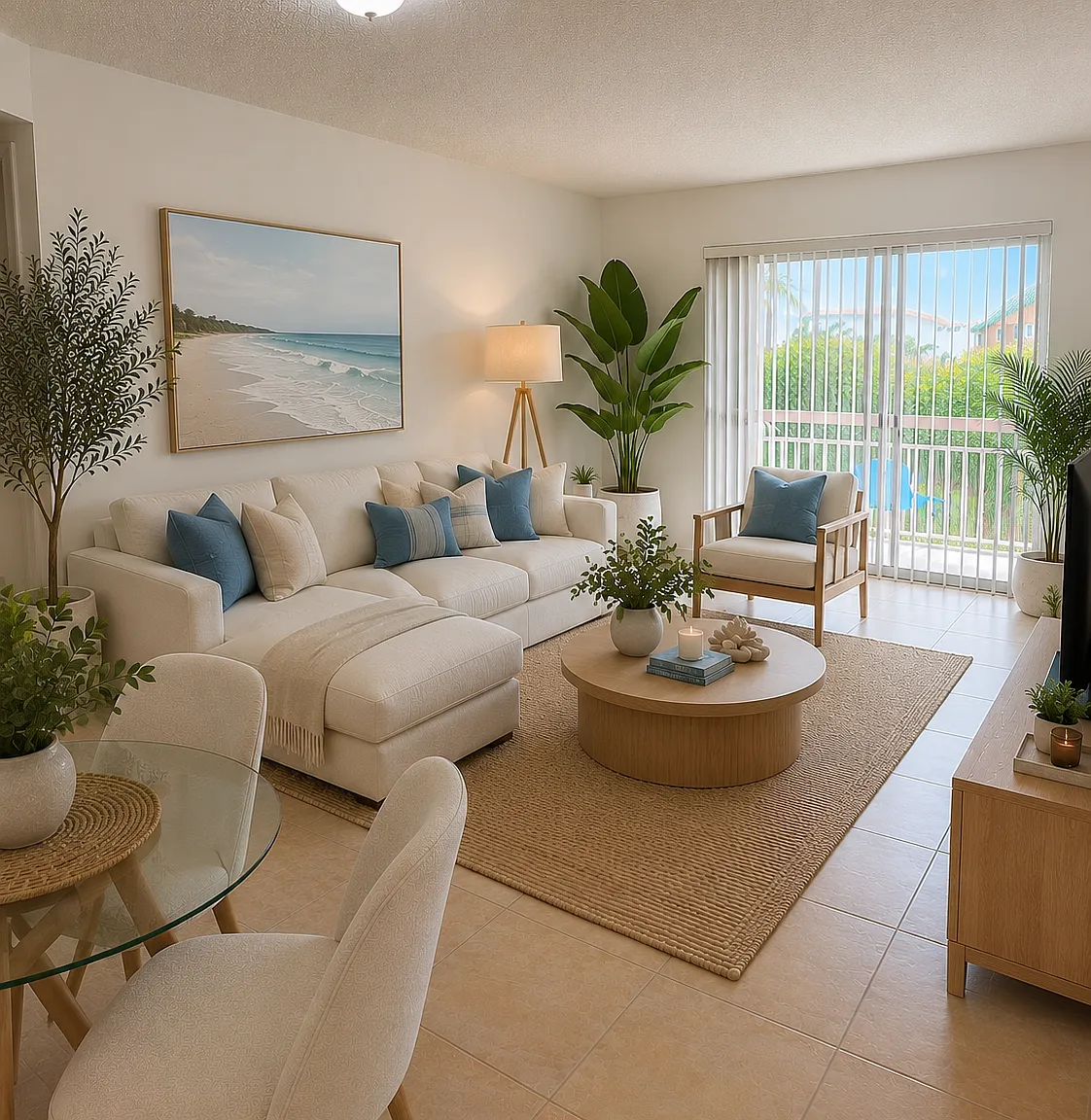 Living room
Virtual staging- Furniture not included
All walls freshly painted