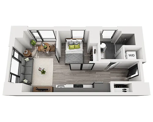 Floor plan Studio E1AD