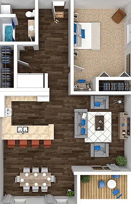 One Bedroom and One Bathroom One Bedroom and One Bathroom