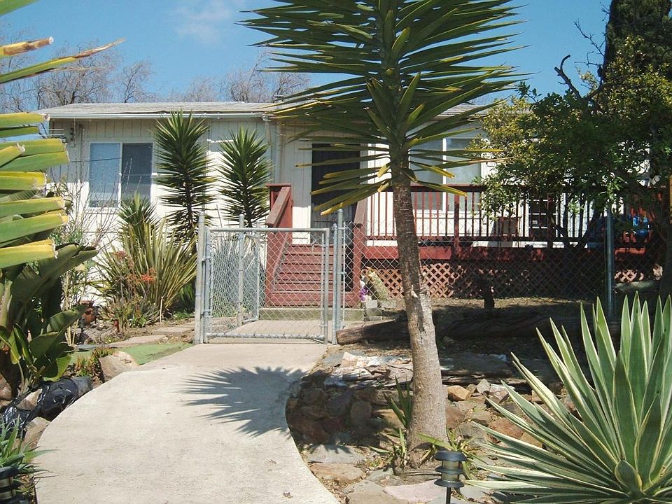 Front of house & fenced in private area