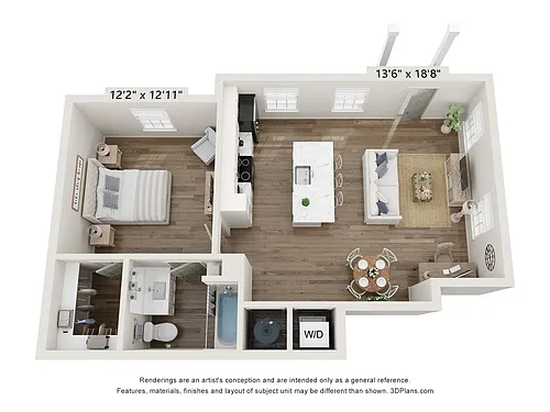 Floor plan Bentley Flat