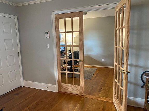 French doors to 1st bedroom/office