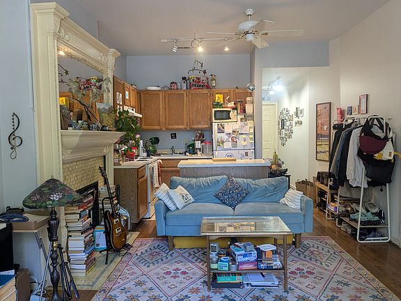Living room and kitchen