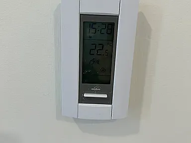 Each bathroom has heated flooring