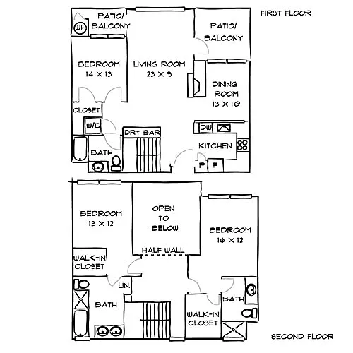Floor plan Penthouse Portofino Premier
