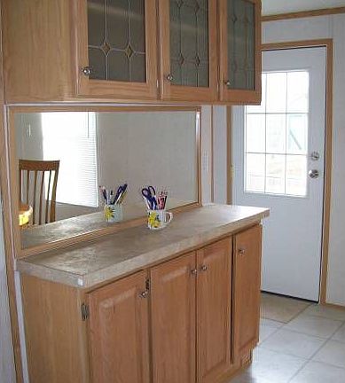 Hutch in kitchen