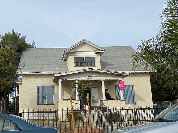 Infront of the property