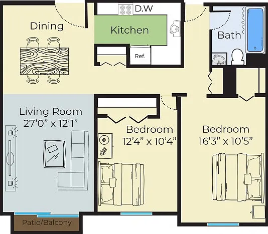 2 Bedroom Deluxe 2 Bedroom Deluxe