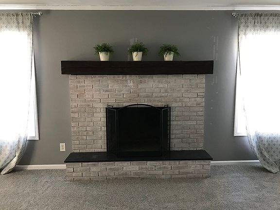 Family room with fireplace