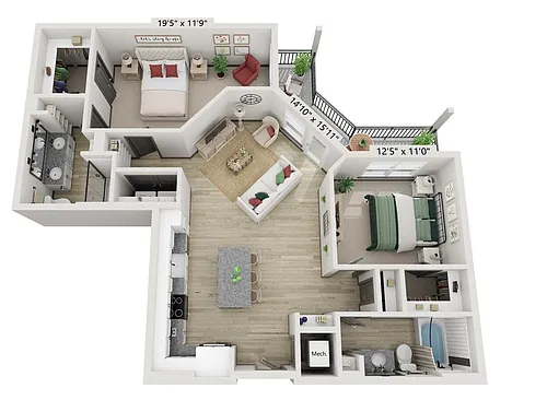 Floor plan B3