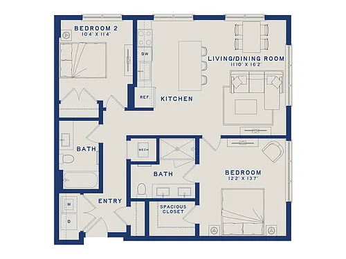 Floor plan B71