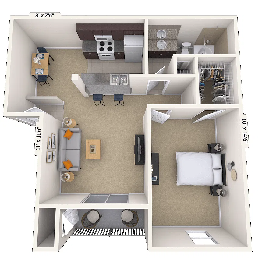Floor plan The Italiante