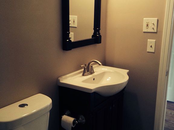 New vanity and toilet