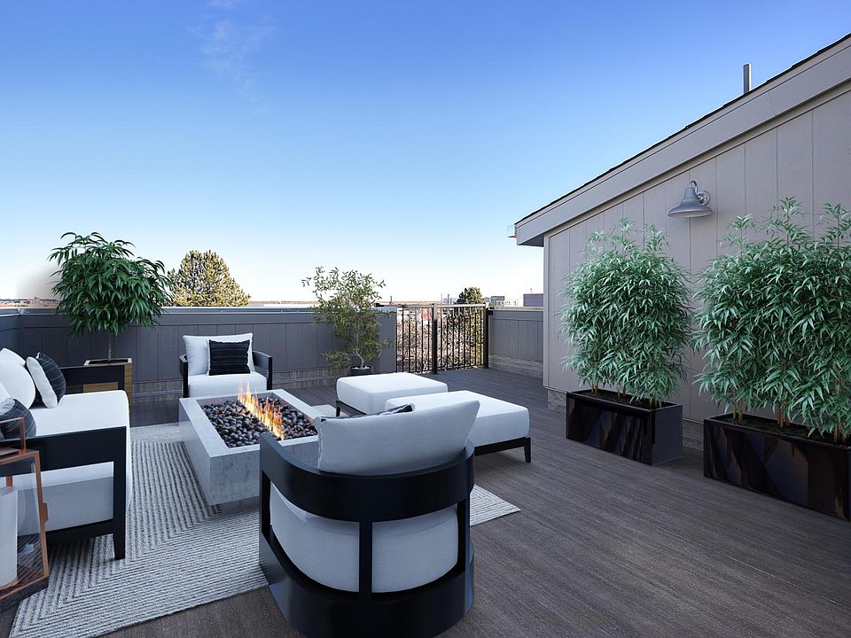 Relax on the incredible private roof top deck with peek-a-boo mountain views.