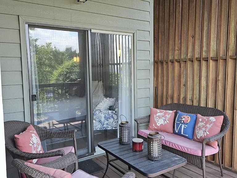 Back porch with montain views