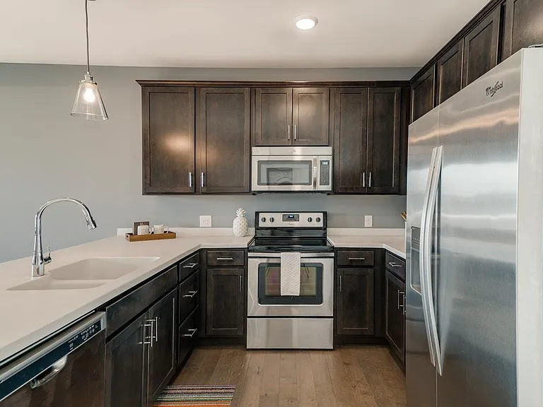 Modern kitchens are designed with sleek finishes and high-end appliances for a polished, functional space.