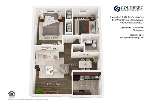 Floor plan Two Bedroom