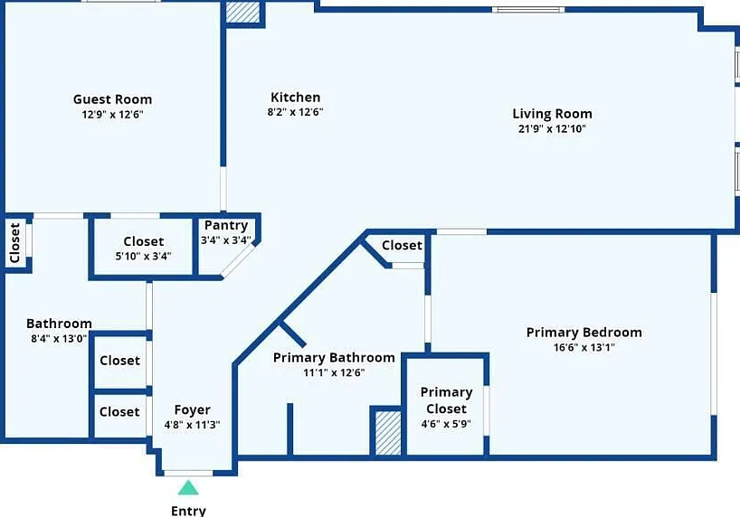 2 bed, 2.0 bath, 1197 sqft, $4,500 — Photo 3