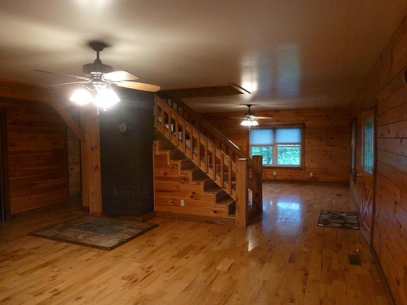 Front door, staircase & into the dining area 