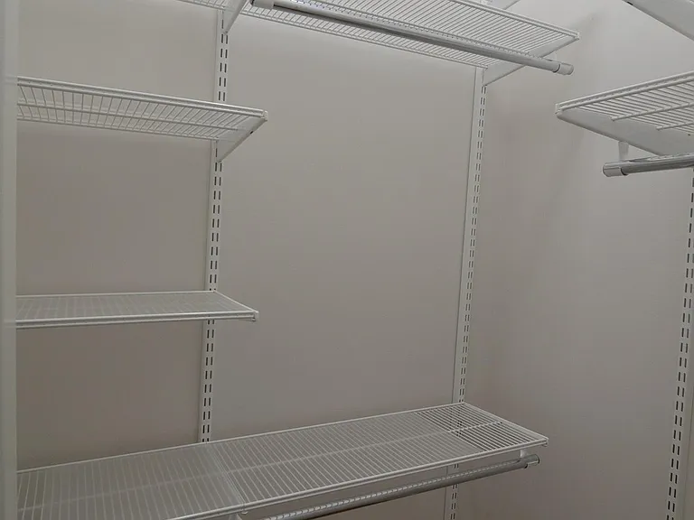One of the walk-in closets