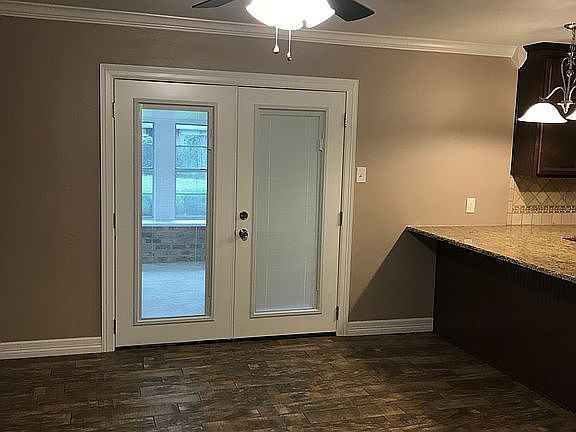 French doors to patio