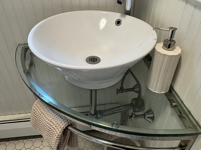 Modern sink.
