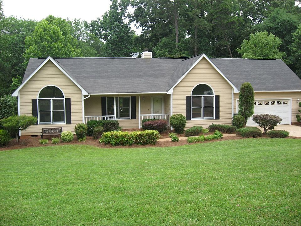 Newly landscaped in June 2009