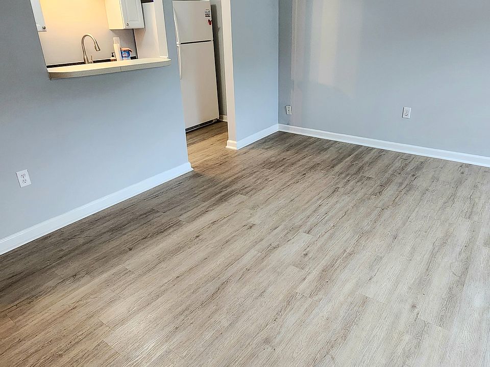 Living room looking into kitchen