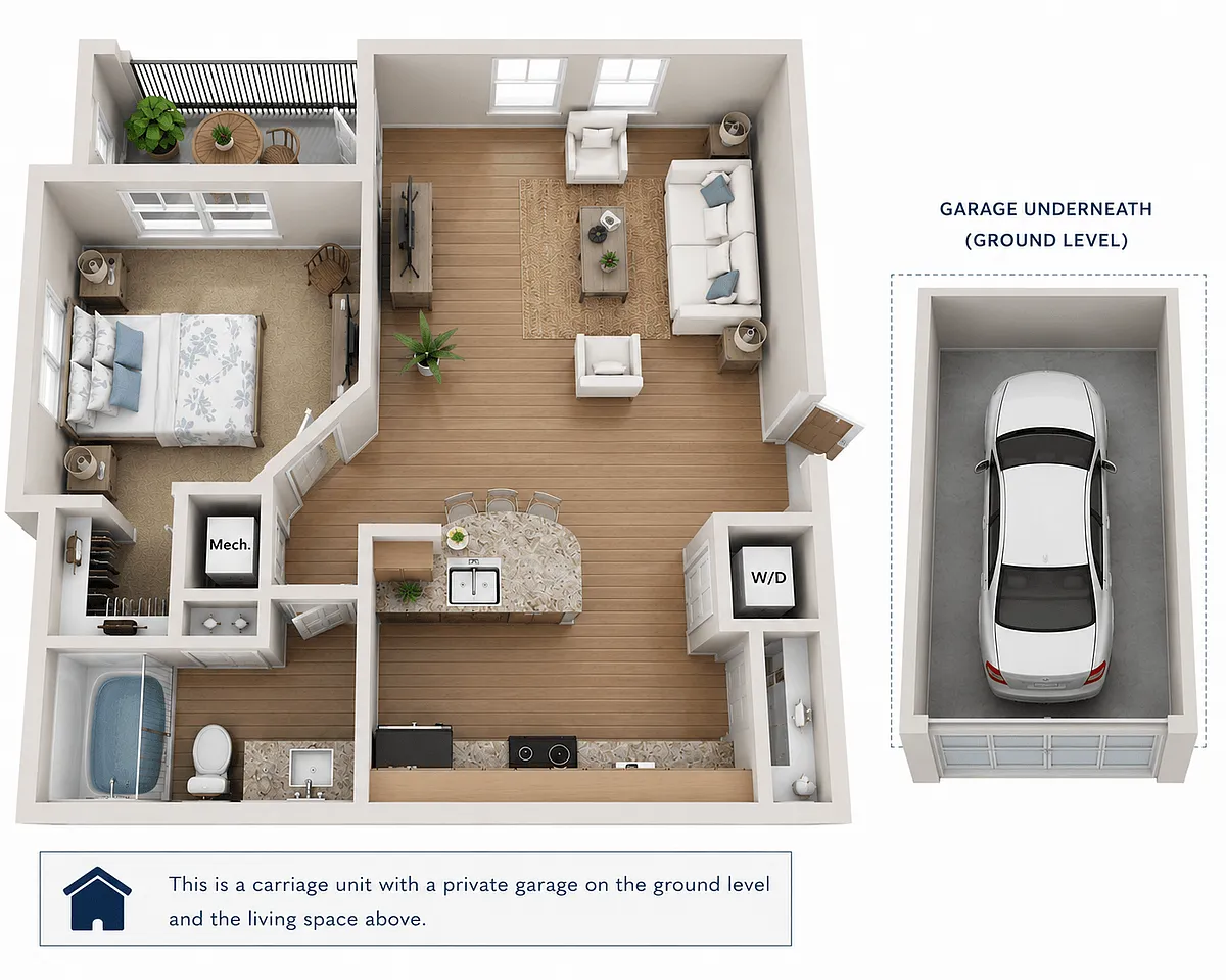 Floor plan Athens Carriage Unit