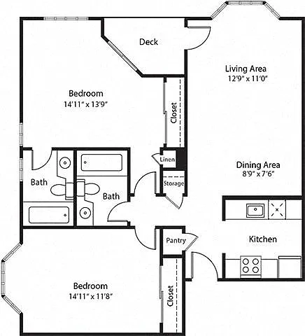 Floor plan 2B