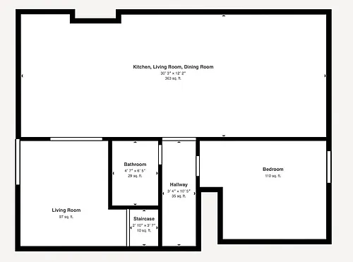 Floor plan 4X3 TH: 1009 W 14th