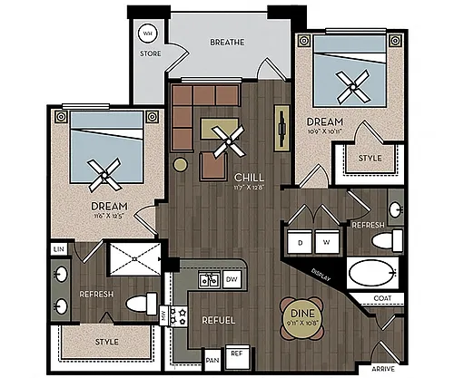 Floor plan B2