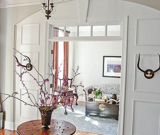 Foyer view of Office/Library