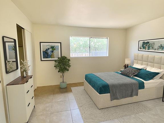 Large Master Bedroom with 2 Closets Virtually Staged