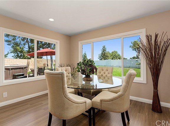 Impressive Dining Room with Views from dual windows.