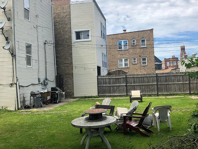 Backyard includes empty lot