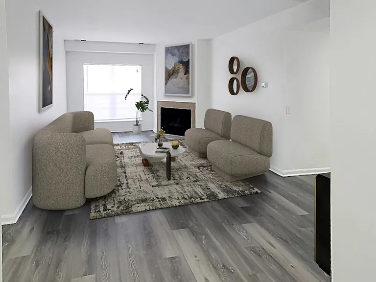 Renovated Living Room at Cascades Suites