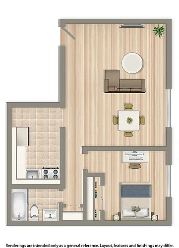 Floor plan 1 Bedroom